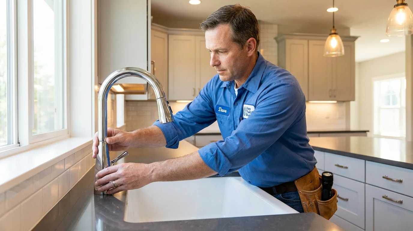 Kitchen faucet installation by Johns Plumbing LLC in Philadelphia